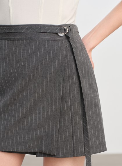 經典高腰A字褲裙