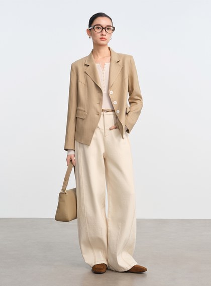 立體分割收腰西外