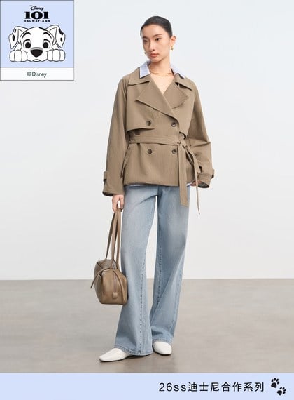 DISNEY｜經典層次結構風衣