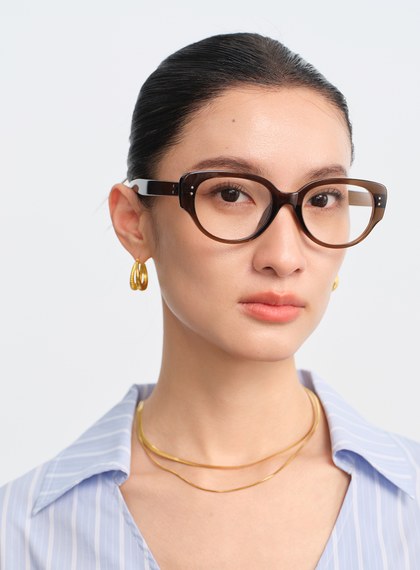 經典輕量橢圓框墨鏡